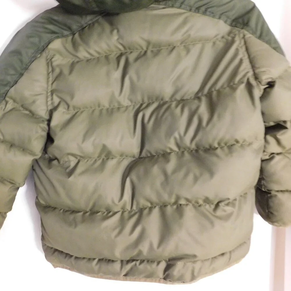 Champion Puffer Jacket Venture Loft Green/Orange Boys Size XS 4-5